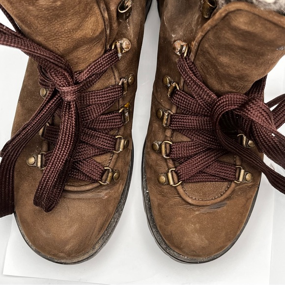 BARNEYS NEW YORK LEATHER NUBUCK HIKING STYLE BOOT - Picture 6 of 15